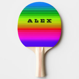 Raquette De Ping Pong Multicolore, arc-en-ciel