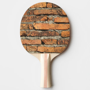 Raquette De Ping Pong Mur en briques antique