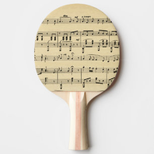 Raquette De Ping Pong Musique Antique Sheet