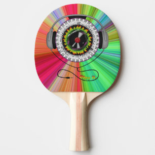 Raquette De Ping Pong Musique de la vie Ping Pong Paddle