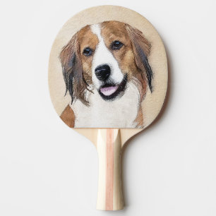 Raquette De Ping Pong Nederlandse Kooikerhondje Peinture - Chien Art
