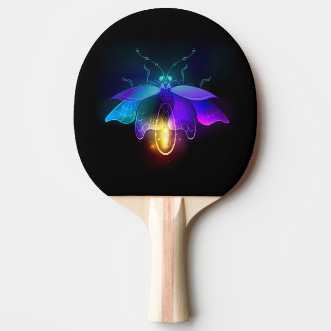 Raquette De Ping Pong Neon Firefly sur noir (Devant)