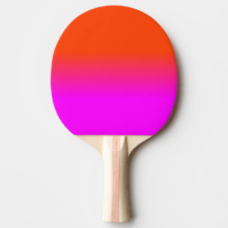 Raquette De Ping Pong Neon Orange and Hot Pink Ombre Shade Color Fade