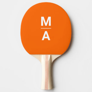 Raquette De Ping Pong néon orange - monogrammes gras