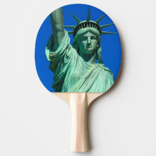 Raquette De Ping Pong New York, statue de la liberté
