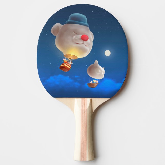 Raquette De Ping Pong Night Sky Balloon Adventure (Devant)