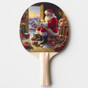Raquette De Ping Pong Noël Père Noël 2