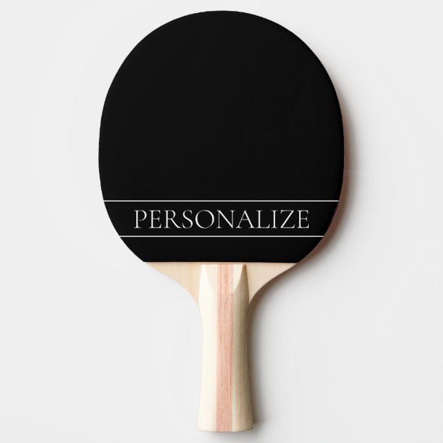 Raquette De Ping Pong Noir et blanc ou do-it-yourself (Devant)
