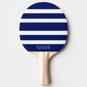 Raquette De Ping Pong Nom blanc classique moderne de coutume de rayures