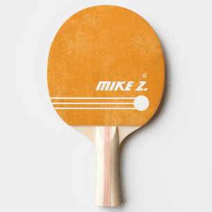 Raquette De Ping Pong Nom du joueur - Couleur orange âgée