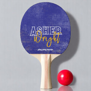 Raquette De Ping Pong Nom moderne 'maître ping pong' âge bleu