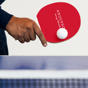 Raquette De Ping Pong Nom personnalisé Joyeux Noël festif