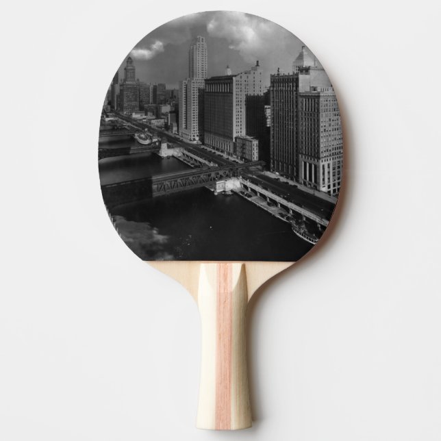 Raquette De Ping Pong Novembre 1939 :  La ville de Chicago (Devant)