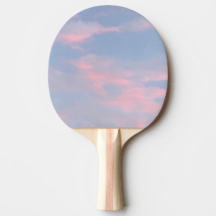 Raquette De Ping Pong Nuages roses personnalisables