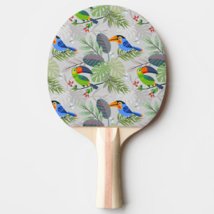 Raquette De Ping Pong Oiseau Toucan mignon, Motif de tous les jours, Aqu