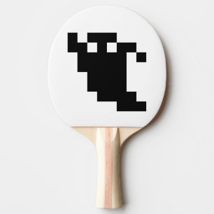 Raquette De Ping Pong Ombre de fantôme de pixels à 8 bits