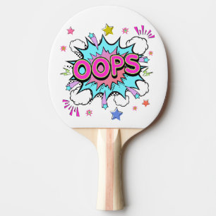 Raquette De Ping Pong Oops Pop Art Explosion