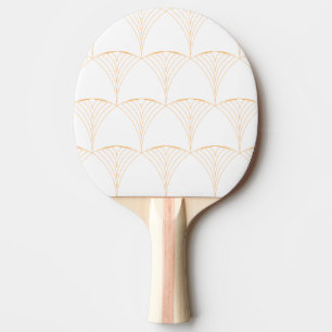 Raquette De Ping Pong Or, élégant simple et luxueux motif traditionnel