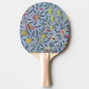Raquette De Ping Pong Ornement Bleu Grenade de Fruit William Morris