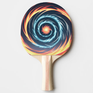 Raquette De Ping Pong Ouragan de feu, Puissance explosive, Flamme mousse