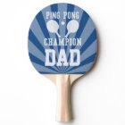 Paddle champion de pong de ping bleu papa