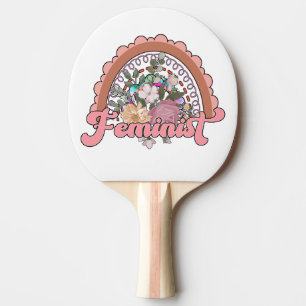 Raquette De Ping Pong Paddle de ping-pong féministe