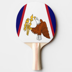 Raquette De Ping Pong Paddle de ping-pong patriotique avec drapeau Samoa