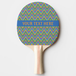 Raquette De Ping Pong Paddle de ping-pong personnalisé Chevron Motif