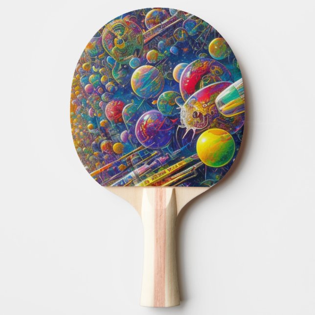 Raquette De Ping Pong Paddle de ping-pong Space Race (Devant)