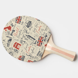 Raquette De Ping Pong Paddle vintage London Ping Pong