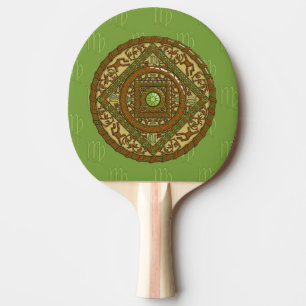 Raquette De Ping Pong Paddle Virgo Mandala Ping Ping