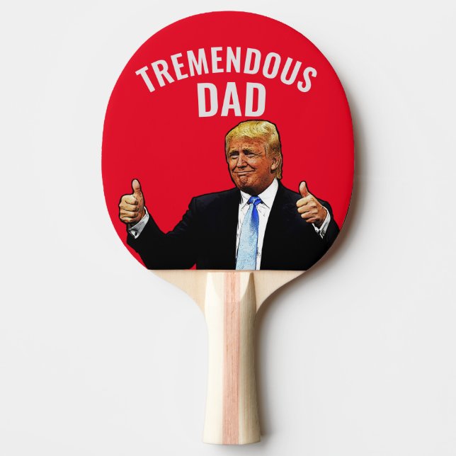 RAQUETTE DE PING PONG PADLES DE PING PONG, DONALD TRUMP TRUMP TRUMENDOUS (Devant)