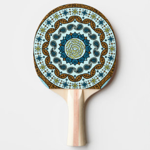 Raquette De Ping Pong Pagaie de ping en cuivre Imaginaire Mehndi