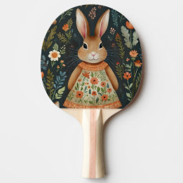 Raquette De Ping Pong Pagaie de ping magique Bunny Springtime