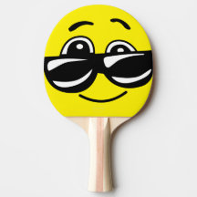 Pagaie de ping-pong avec visage souriant - HAMbWG