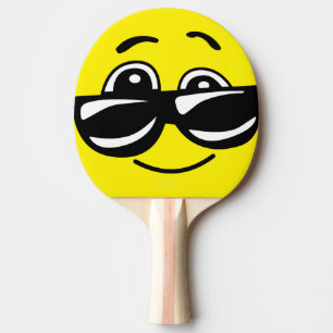 Raquette De Ping Pong Pagaie de ping-pong avec visage souriant - HAMbWG