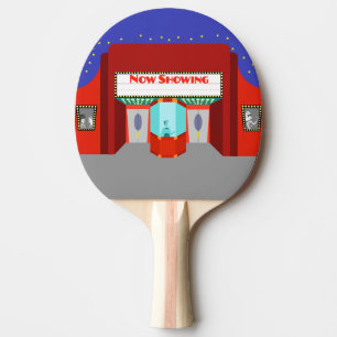 Raquette De Ping Pong Pagaie de ping-pong du cinéma rétro