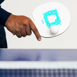 Raquette De Ping Pong Pagaie de ping-pong du coeur de la neige en hiver