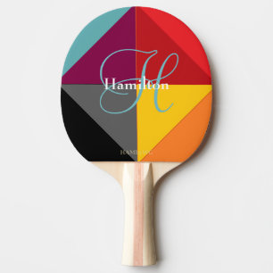 Raquette De Ping Pong Pagaie de ping-pong - HAMbyWG - Colorful Geometry