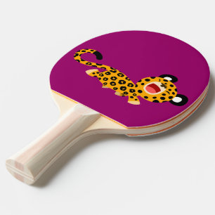 Raquette De Ping Pong Pagaie de ping-pong Leopard Facétieux Cartoon