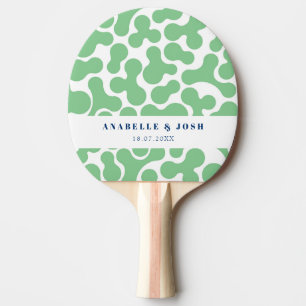Raquette De Ping Pong Pagaie de ping-pong personnalisée verte