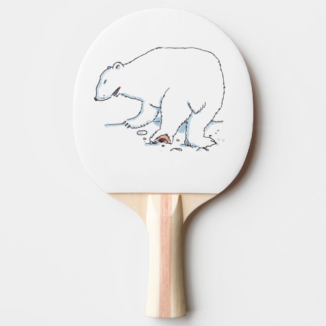 Raquette De Ping Pong Pagaie de ping-pong Polar Bear (Devant)