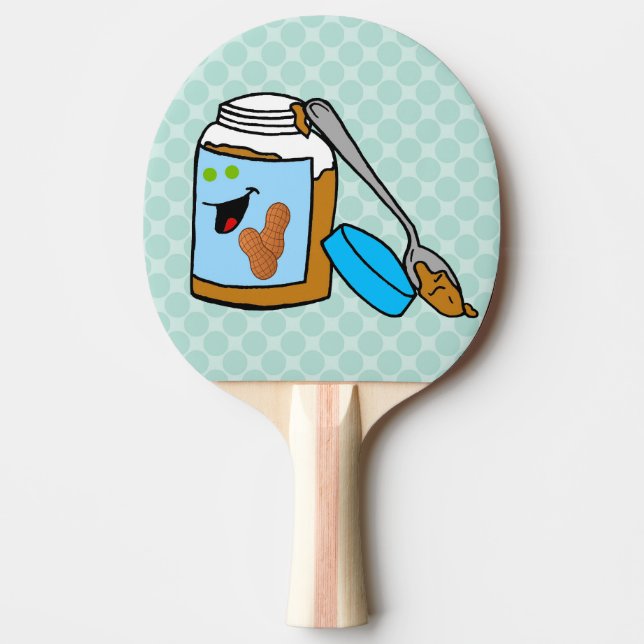 Raquette De Ping Pong Pagaie de ping-pong pour amoureux du beurre d'arac (Devant)
