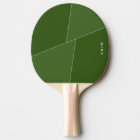 Pagaie de ping-pong vert deux tons personnalisée