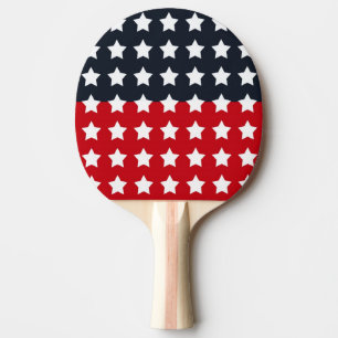 Raquette De Ping Pong Pagaie de ping rouge, blanc et bleu