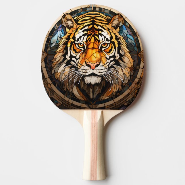 Raquette De Ping Pong Pagaie De Ping Tiger En Verre Tiré (Devant)