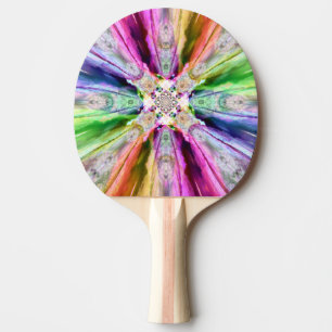 Raquette De Ping Pong Pagaie de pong à arc-en-ciel