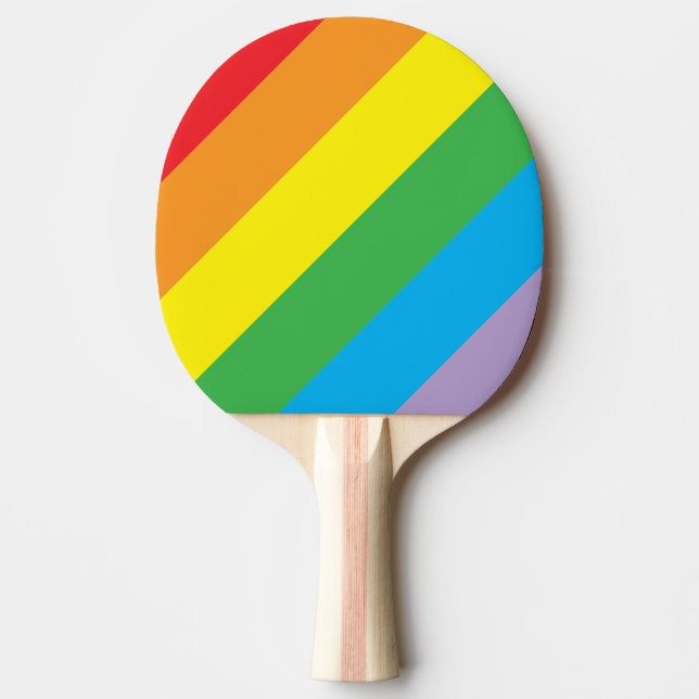 Raquette De Ping Pong Pagaie de pong à arc-en-ciel (Devant)