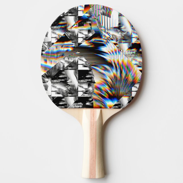 Raquette De Ping Pong Pagaie de pong de ping d'assaut arc-en-ciel (Devant)