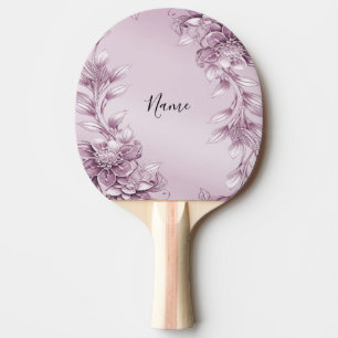Raquette De Ping Pong Pagaie Ping Ping Folial Rose